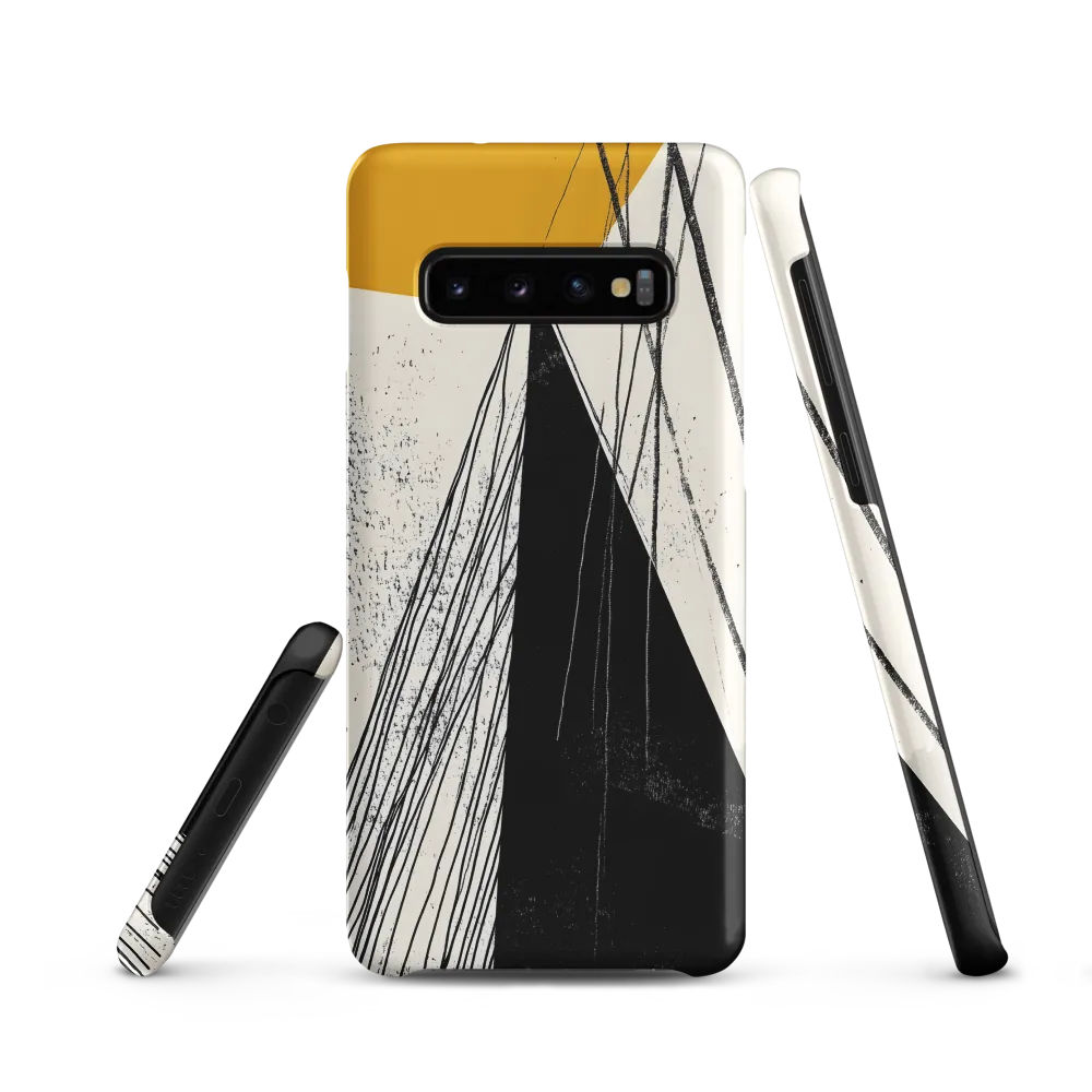 Black Triangle with Linear Strands