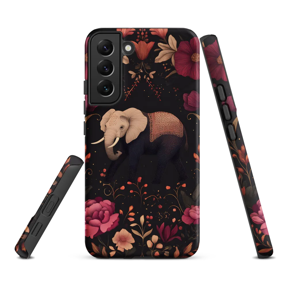 Whispers of the Wild: Elephants and Blooms