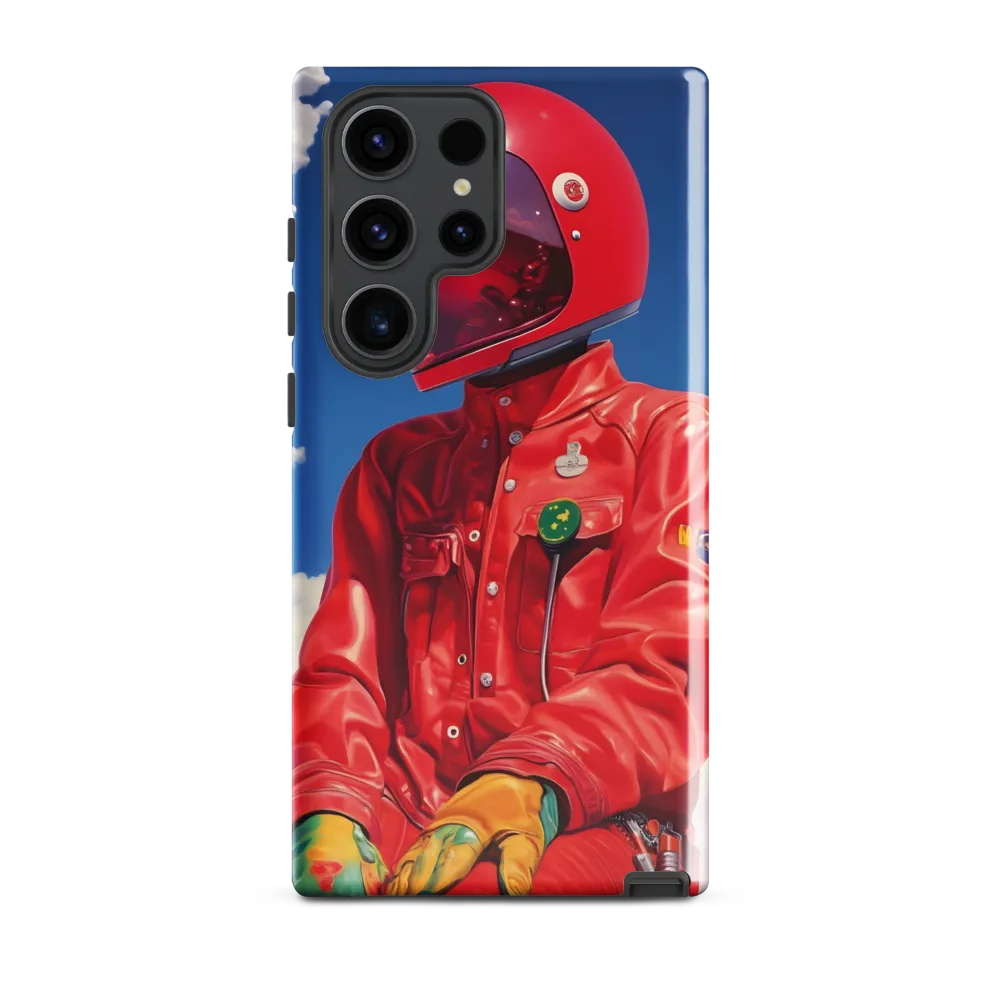 Astronaut in Crimson