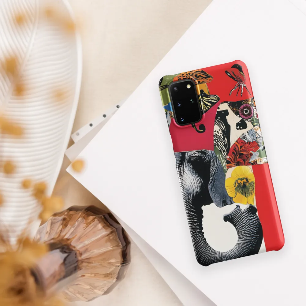 Whimsical Elephant: A Vibrant Collage of Life