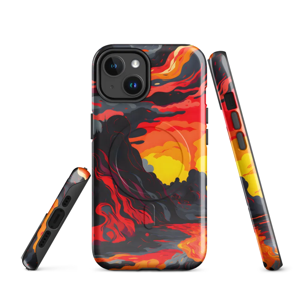 Eruption of Colors | Phone Case |  14 | MagSafe® Tough Case | Glossy
