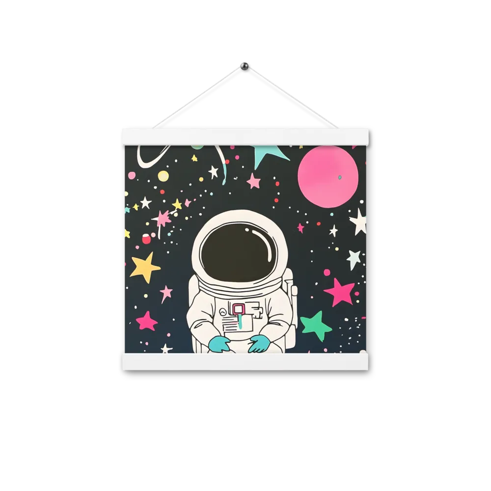 Cosmic Dreamer | Poster With White Wood Hanger | 12″×12″