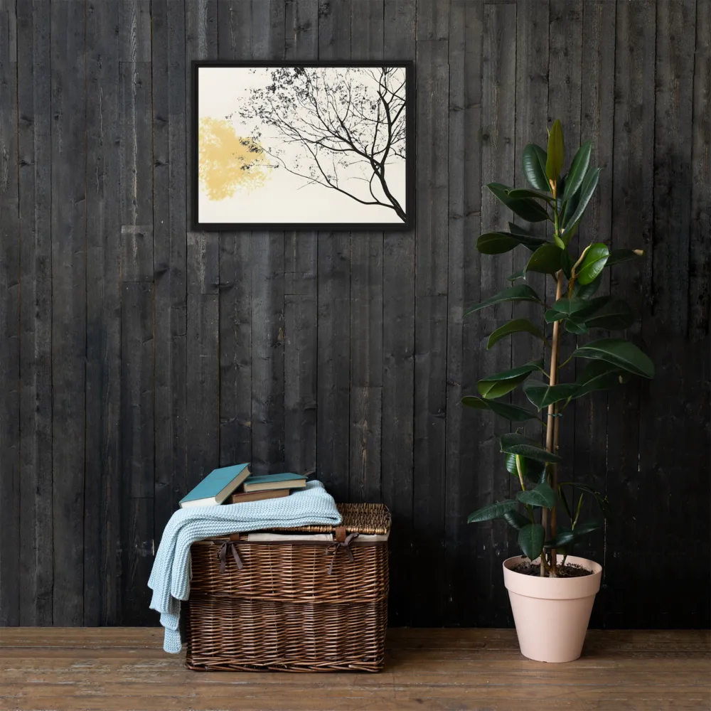Whispers of Solitude | Canvas with Black Frame | 18″×24″