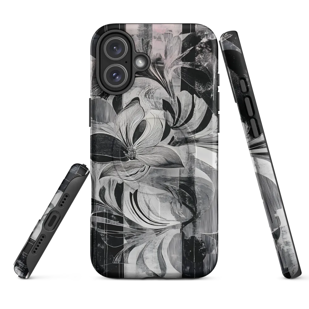 Floral Fusion in Monochrome