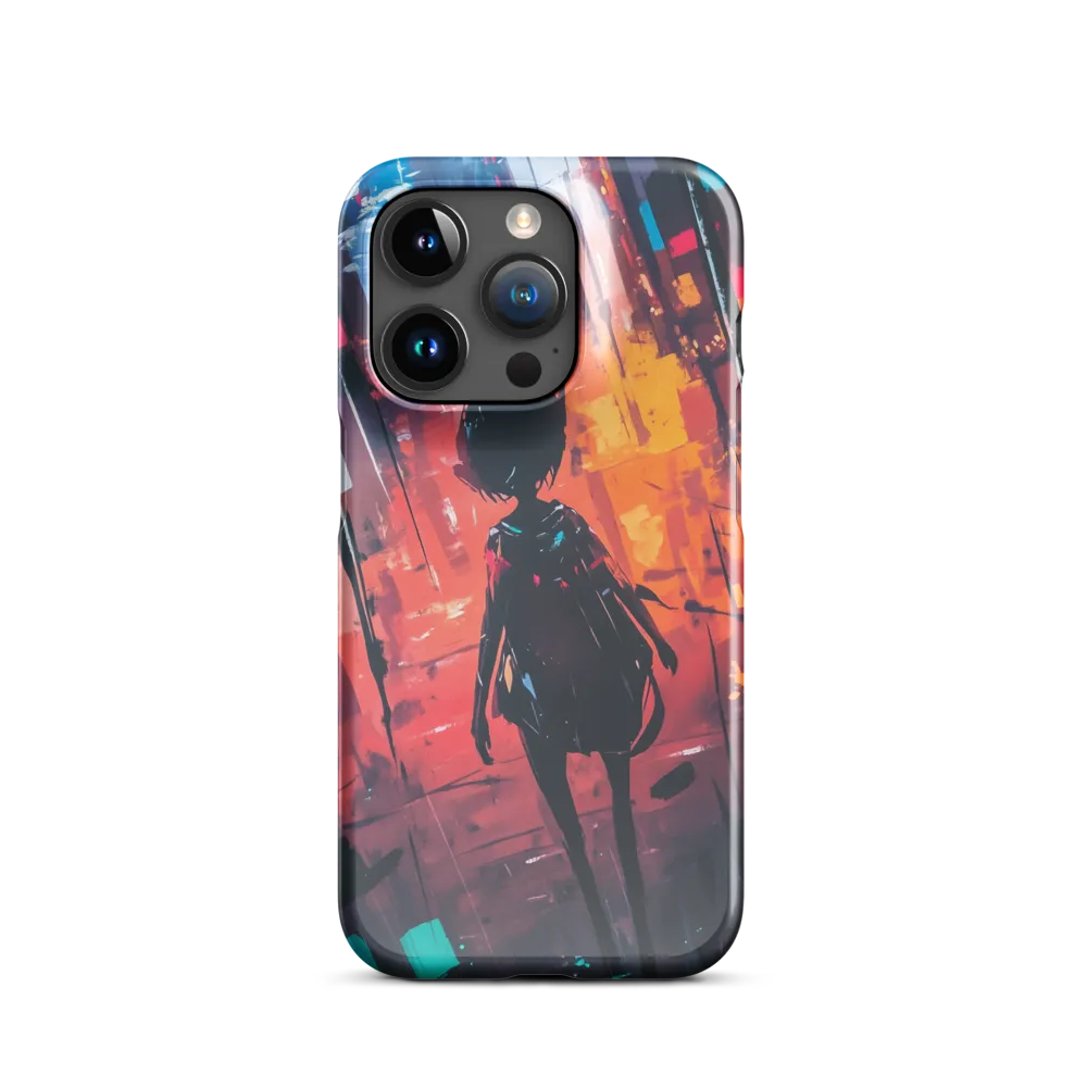 Silhouette in the Urban Abyss | Phone Case |  15 Pro | Snap Case | Glossy