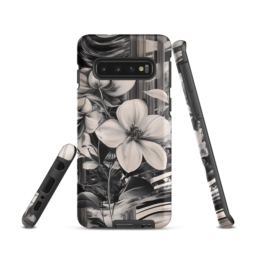 Ethereal Bloom: A Dance of Monochromes