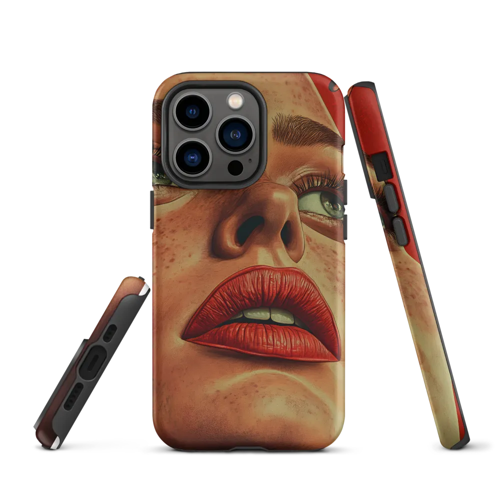 Red Intensity: A Portrait of Elegance