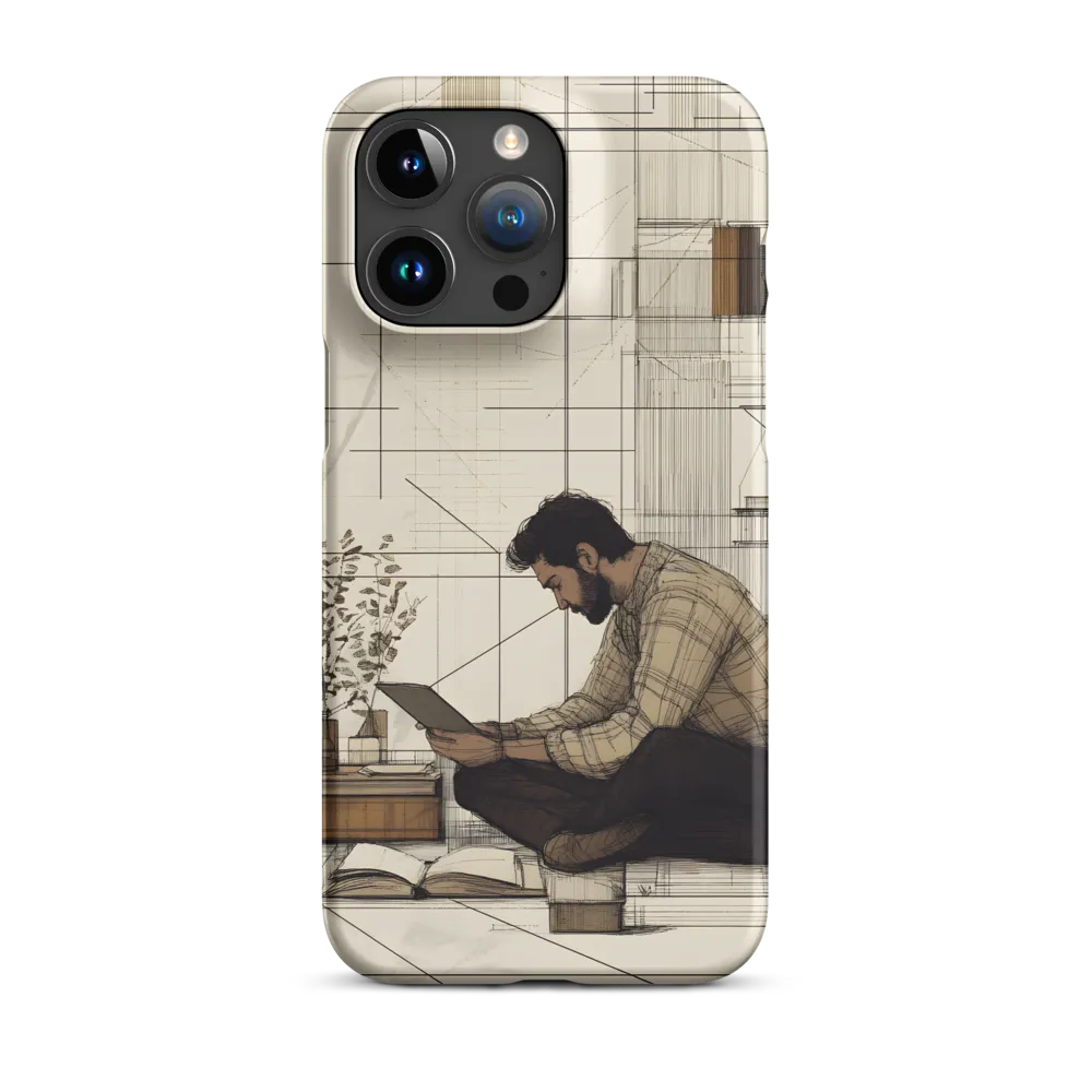 Quiet Reflections in Line | Phone Case |  15 Pro Max | Snap Case | Matte