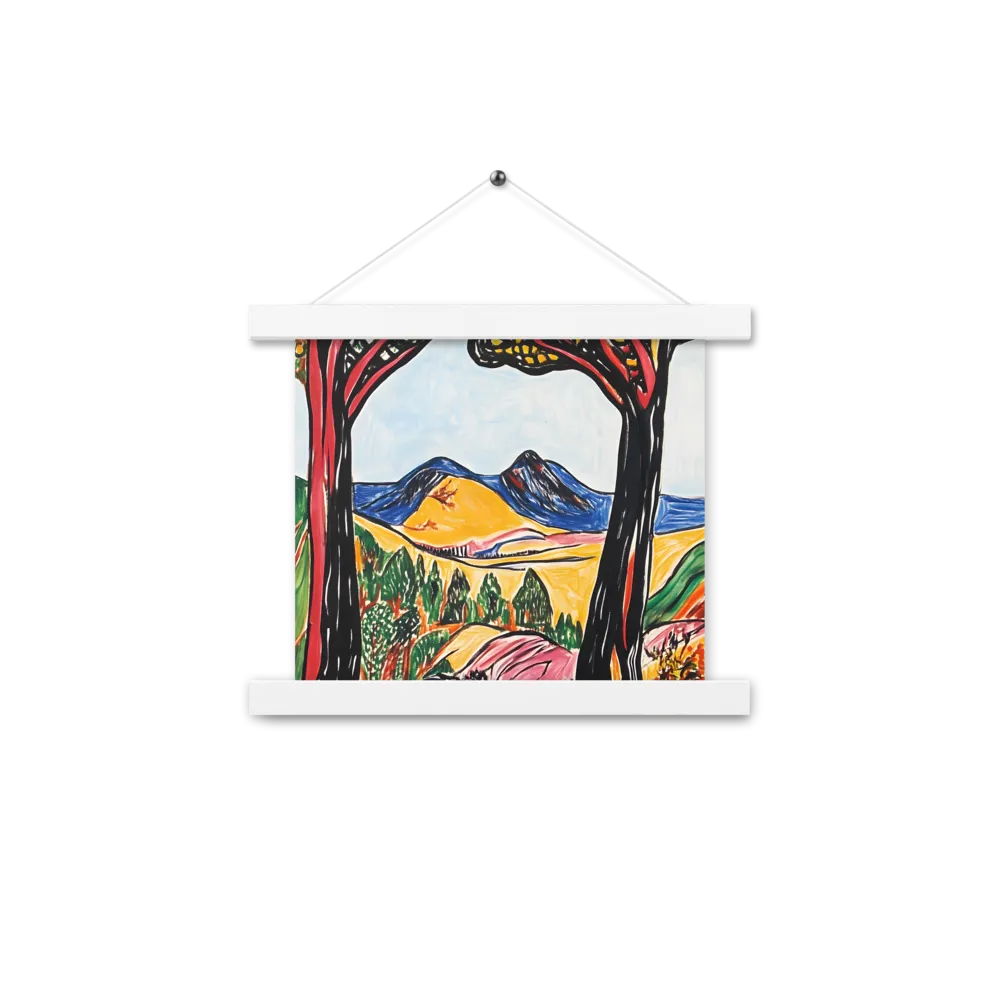 Vibrant Nature's Embrace | Poster With White Wood Hanger | 10″×10″