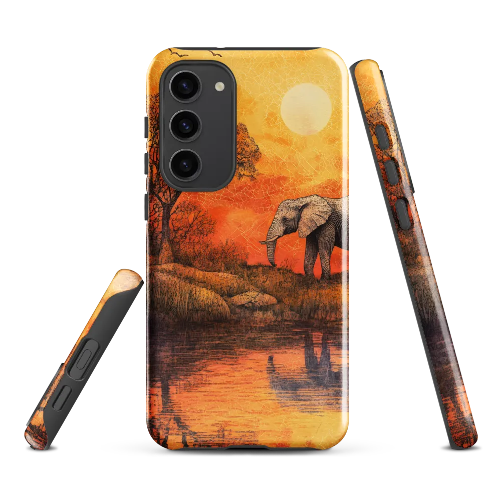 Elephant's Serenity at Dusk