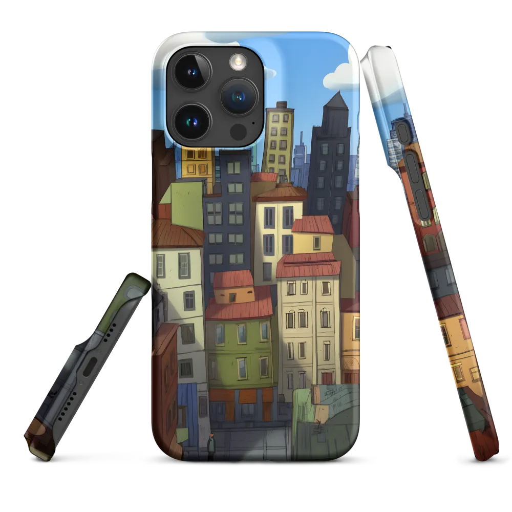 Urban Symphony: A Colorful Cityscape | Phone Case |  16 Pro Max | Snap Case | Matte