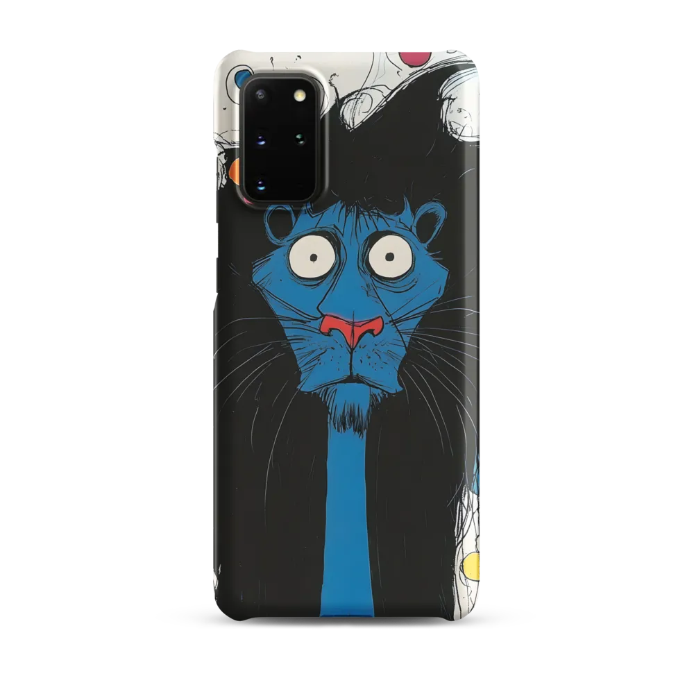 Whimsical Blue Lion