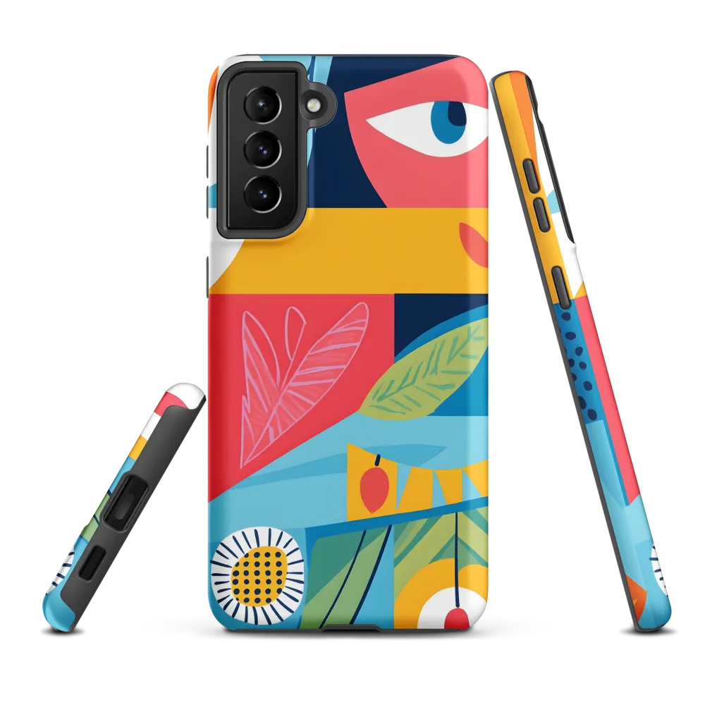 Vibrant Geometric Visage