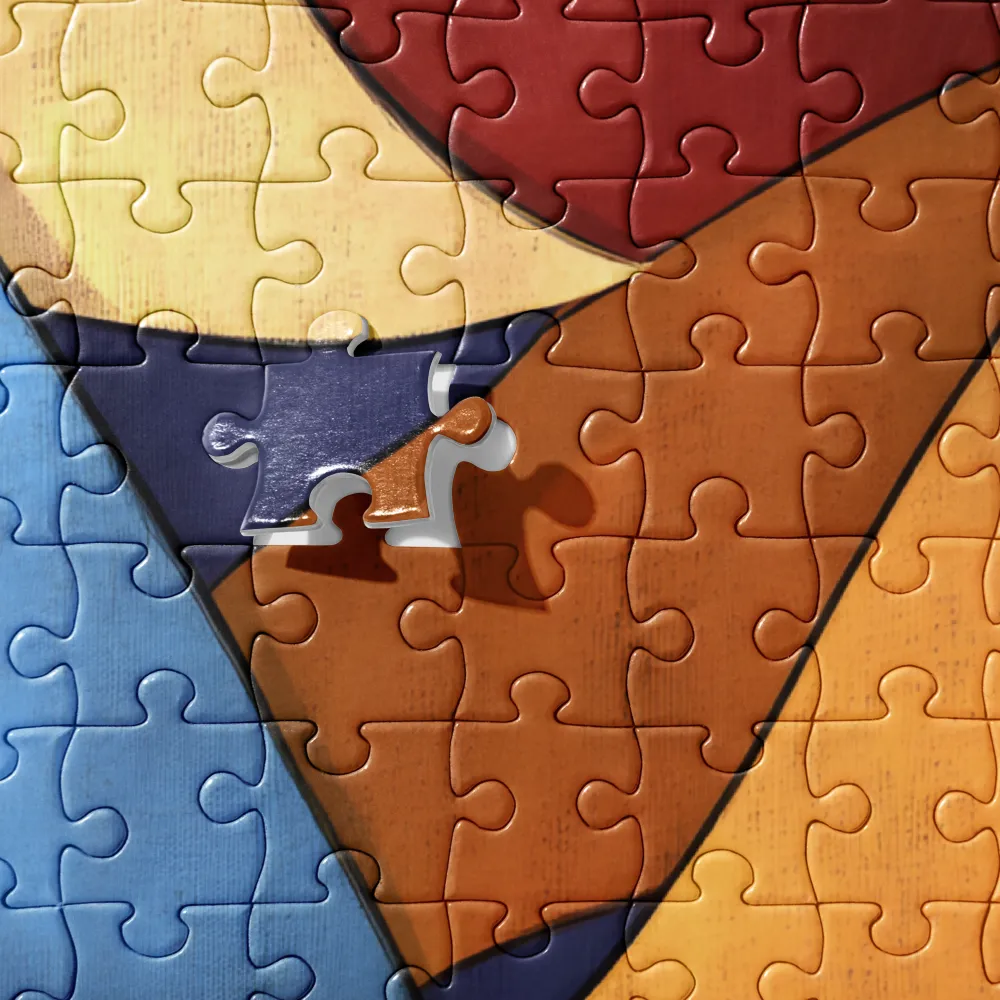 Vibrant Interplay of Shapes | Jigsaw Puzzle | 252 pieces