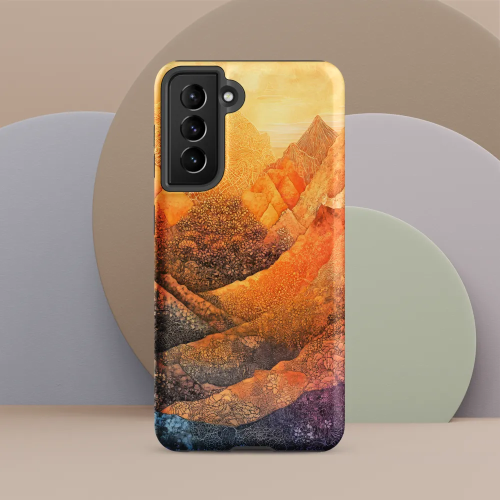 Serene Peaks of Color