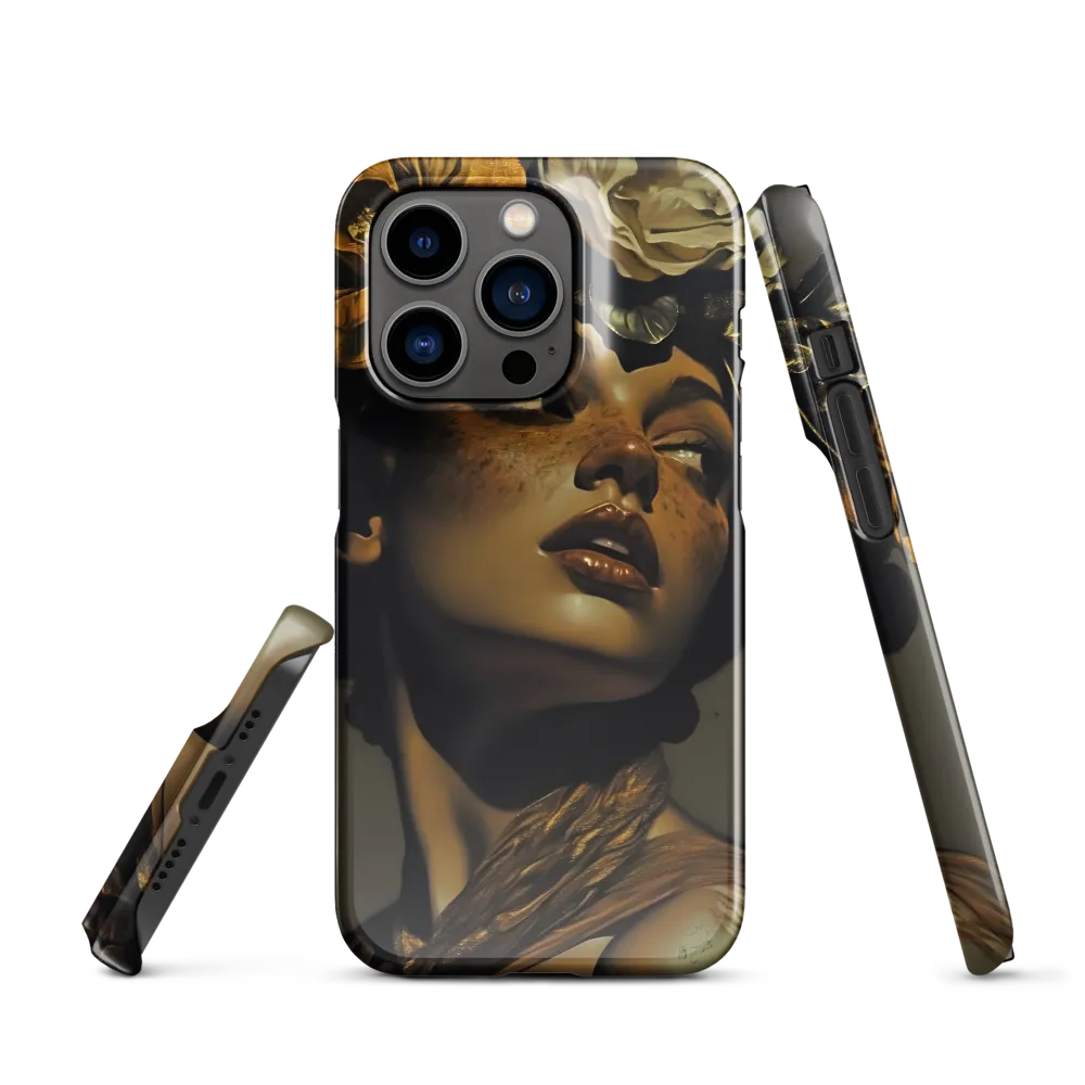 Gilded Serenity | Phone Case |  14 Pro | Snap Case | Glossy
