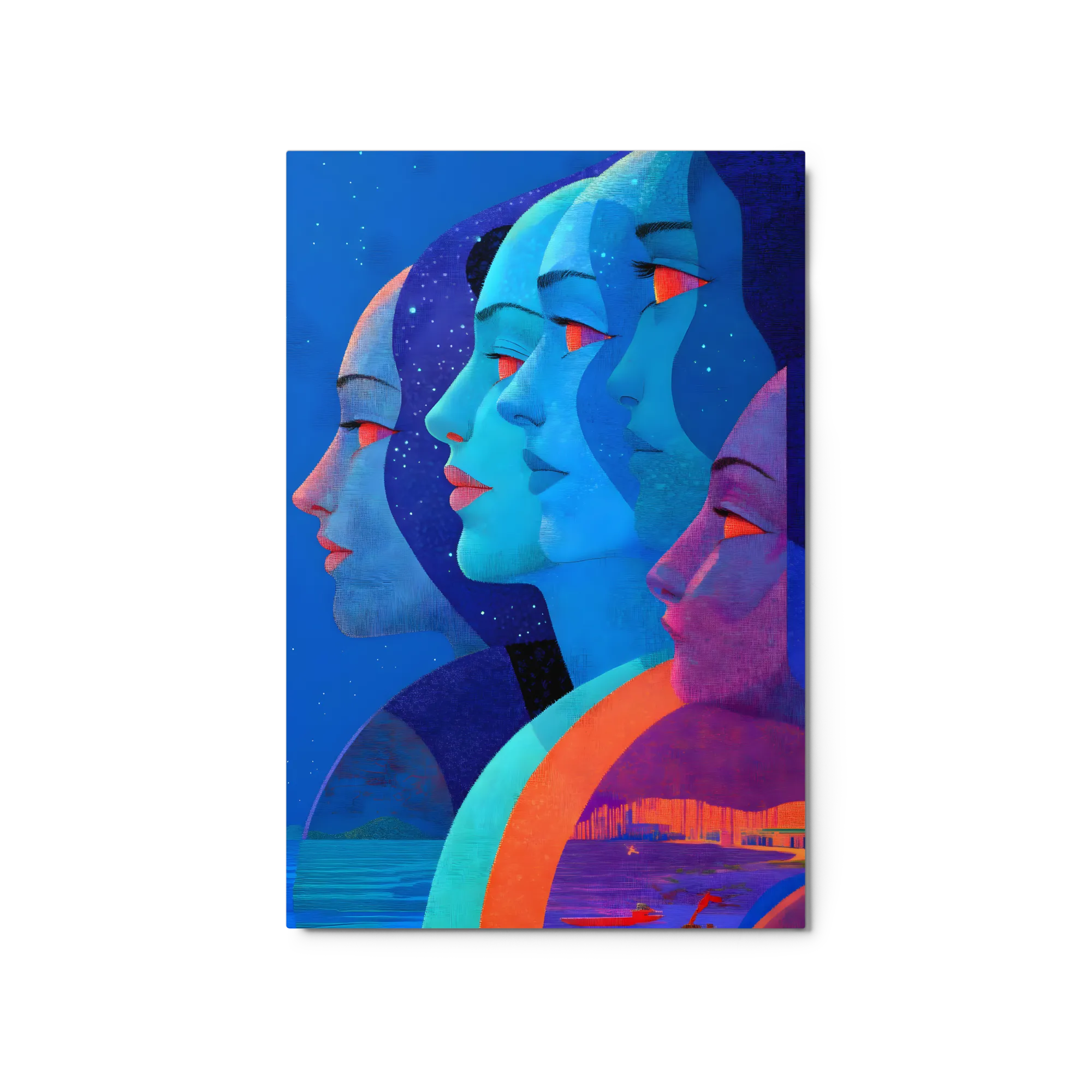 Cosmic Profiles 
 Metal Print | 20″x 30″