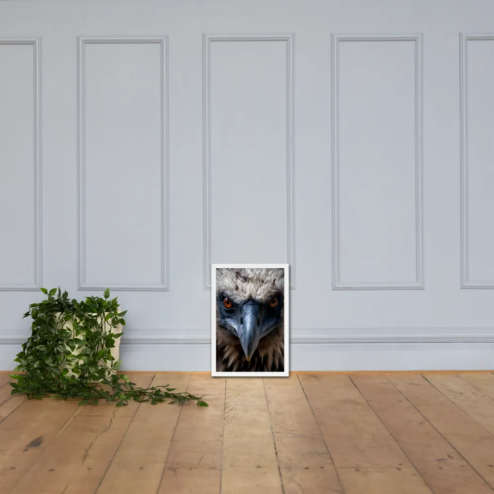 The Gaze of Strength | Poster with White Frame | 12″×18″