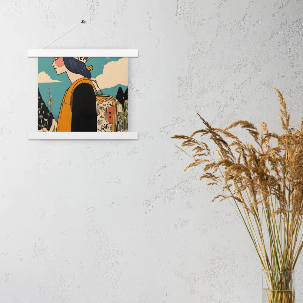 Journey's Serenity | Poster With White Wood Hanger | 10″×10″