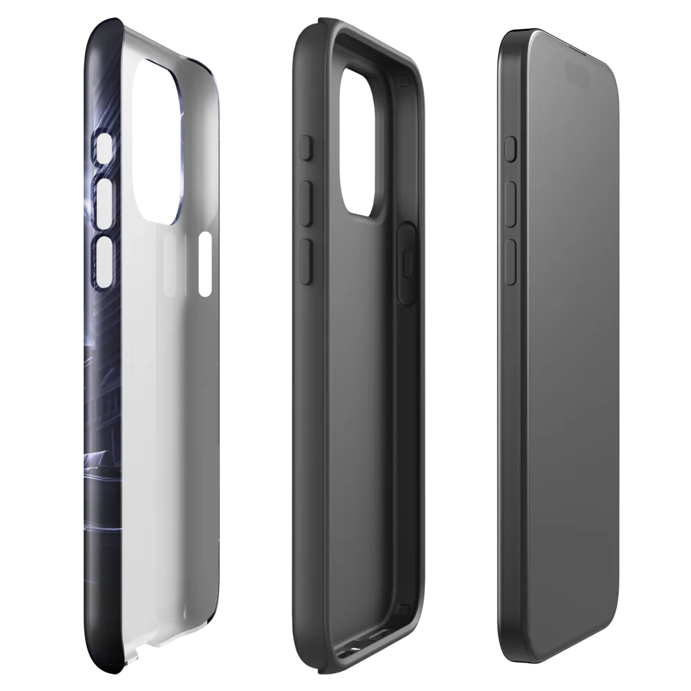 Stormy Cityscape: Shadows of the Night | Phone Case |  15 Pro Max | Tough Case | Glossy