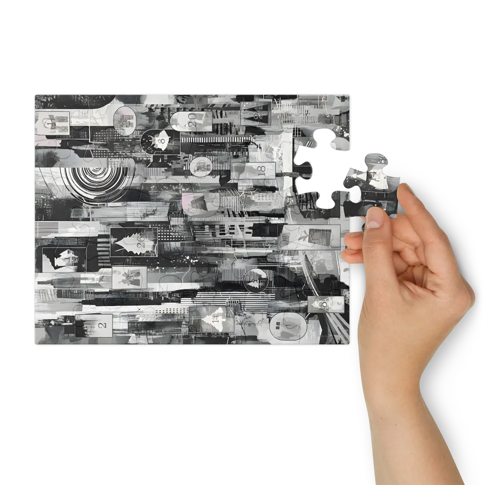 City Calendar Collage 
 Jigsaw Puzzle in Tin Box