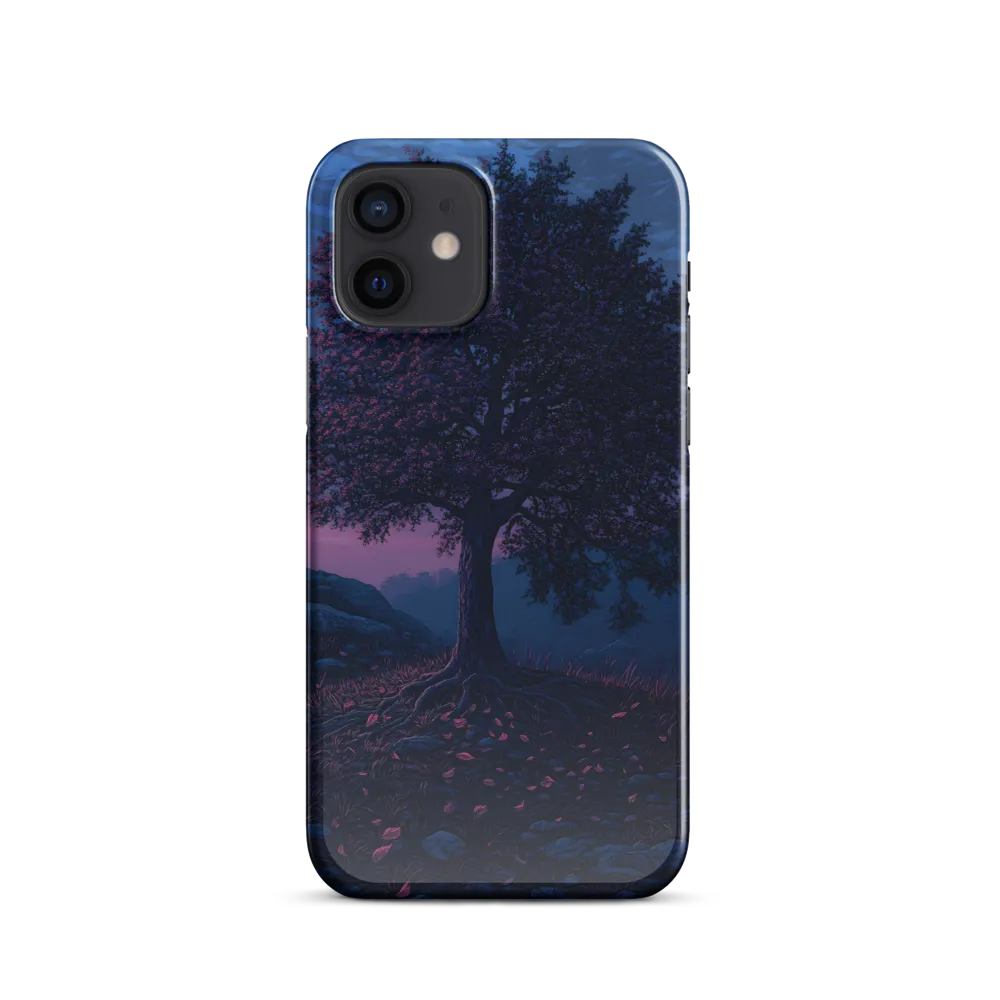 Twilight Oak with Magenta Falling Petals