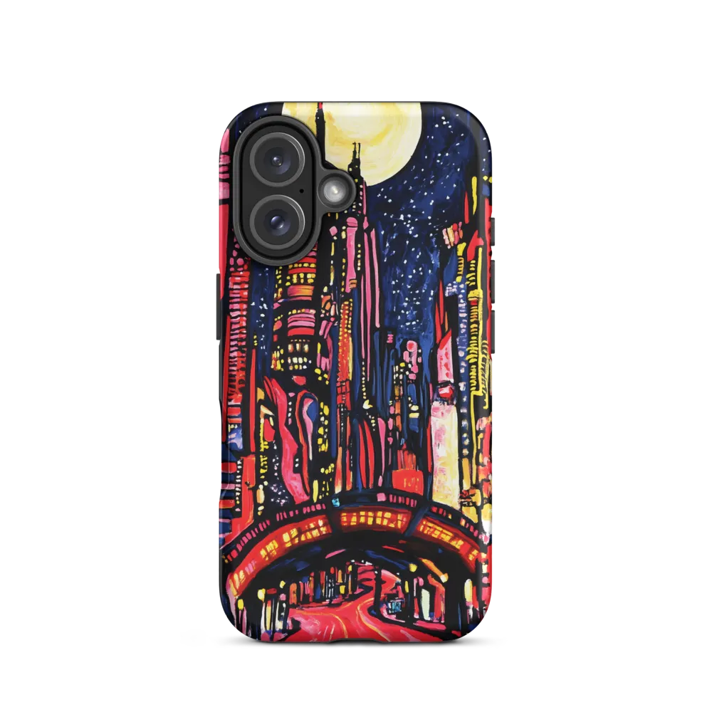 Night Lights: A Vibrant Urban Odyssey | Phone Case