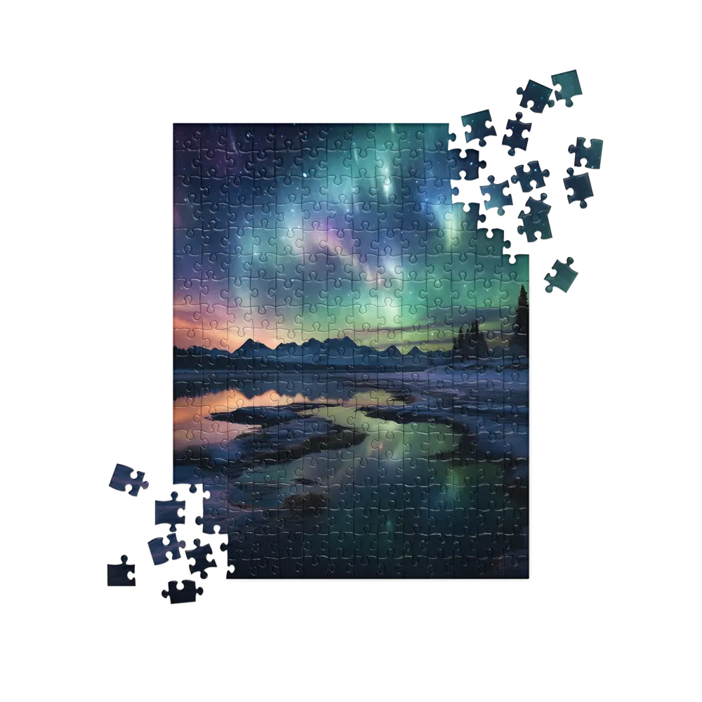 Ethereal Aurora: A Night Under the Stars | Jigsaw Puzzle | 252/520 pieces