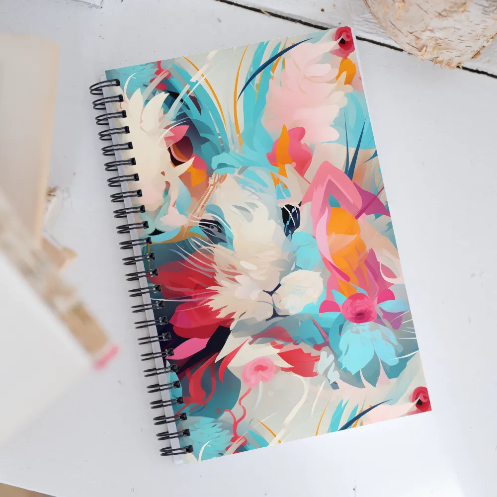 Whimsical Blooming Companions | Spiral Notebook