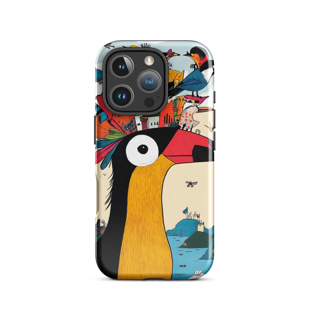 The Whimsical Birdscape | Phone Case |  16 Pro | Tough Case | Glossy