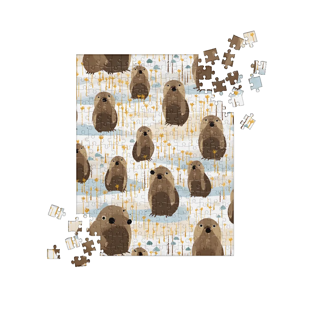 Whimsical Waters: A Celebration of Otters and Seals