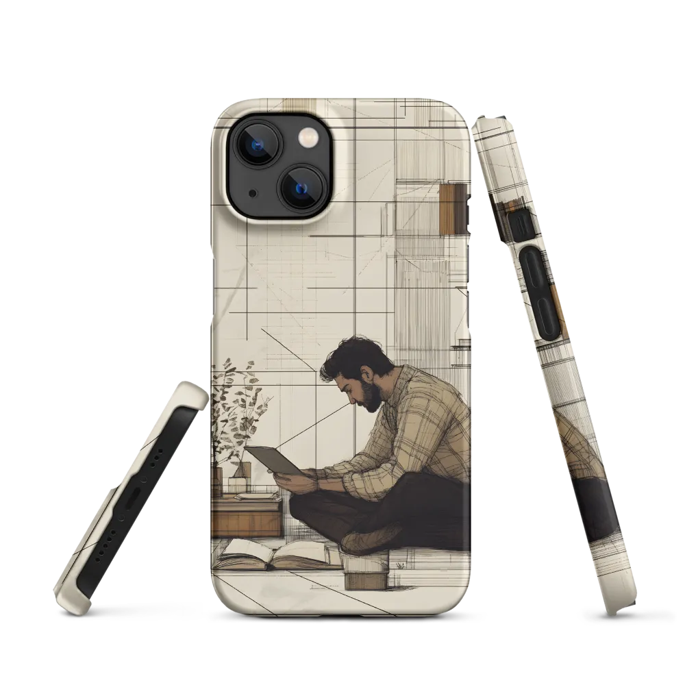 Quiet Reflections in Line | Phone Case |  13 | Snap Case | Matte