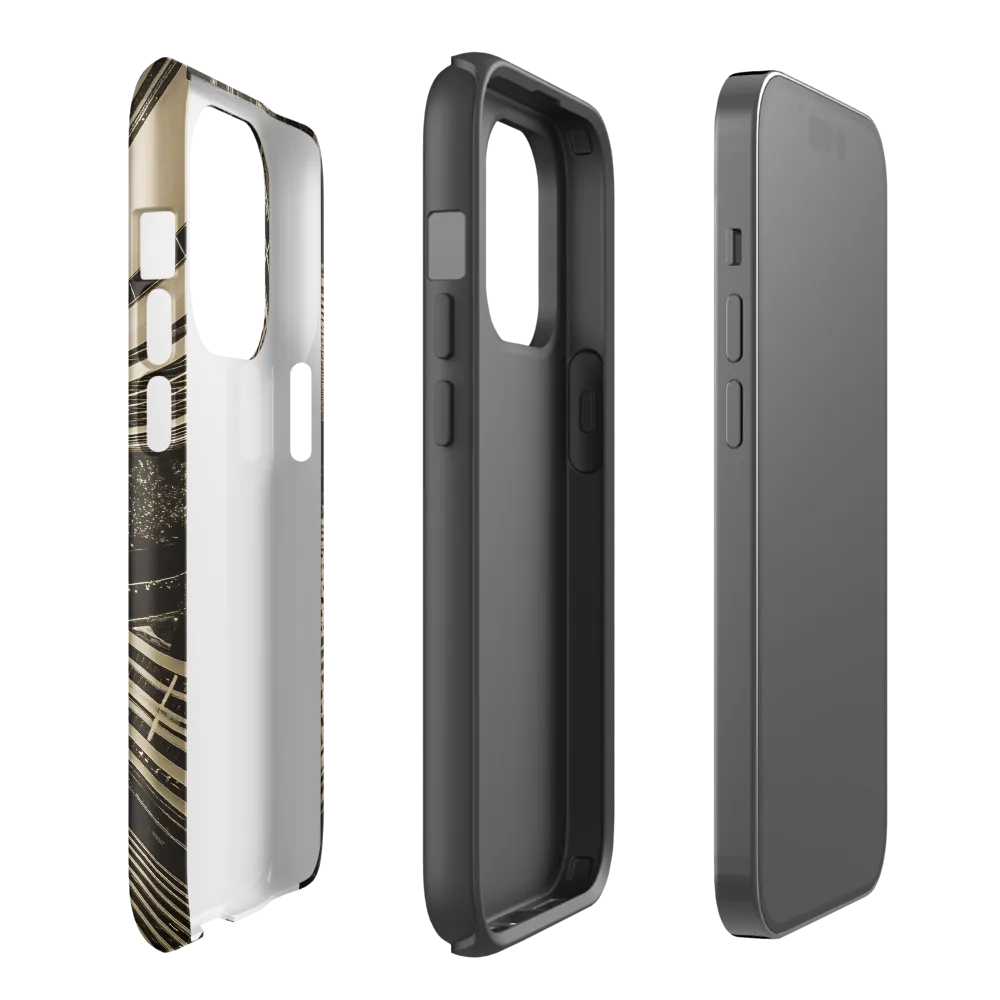 Urban Symphony: Aerial Perspective of City Life | Phone Case |  14 Pro | Tough Case | Glossy