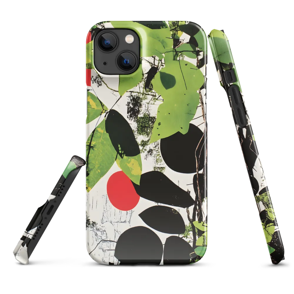 Nature's Geometry: A Contemporary Collage | Phone Case |  14 Plus | Snap Case | Glossy