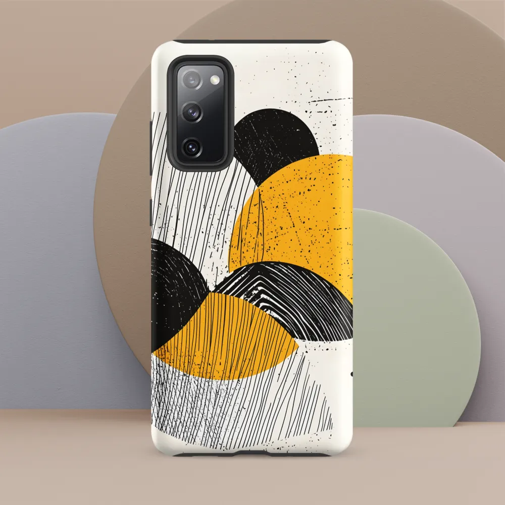 Dynamic Harmony in Black and Yellow