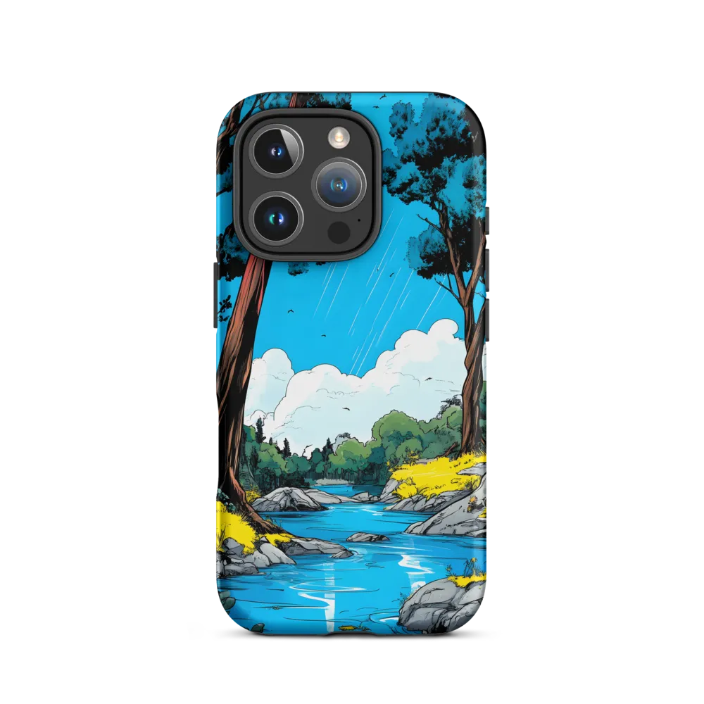 Tranquil River in a Comic Landscape