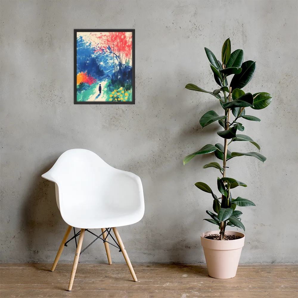 Whispers of Tranquility | Poster with Black Frame | 16″×20″