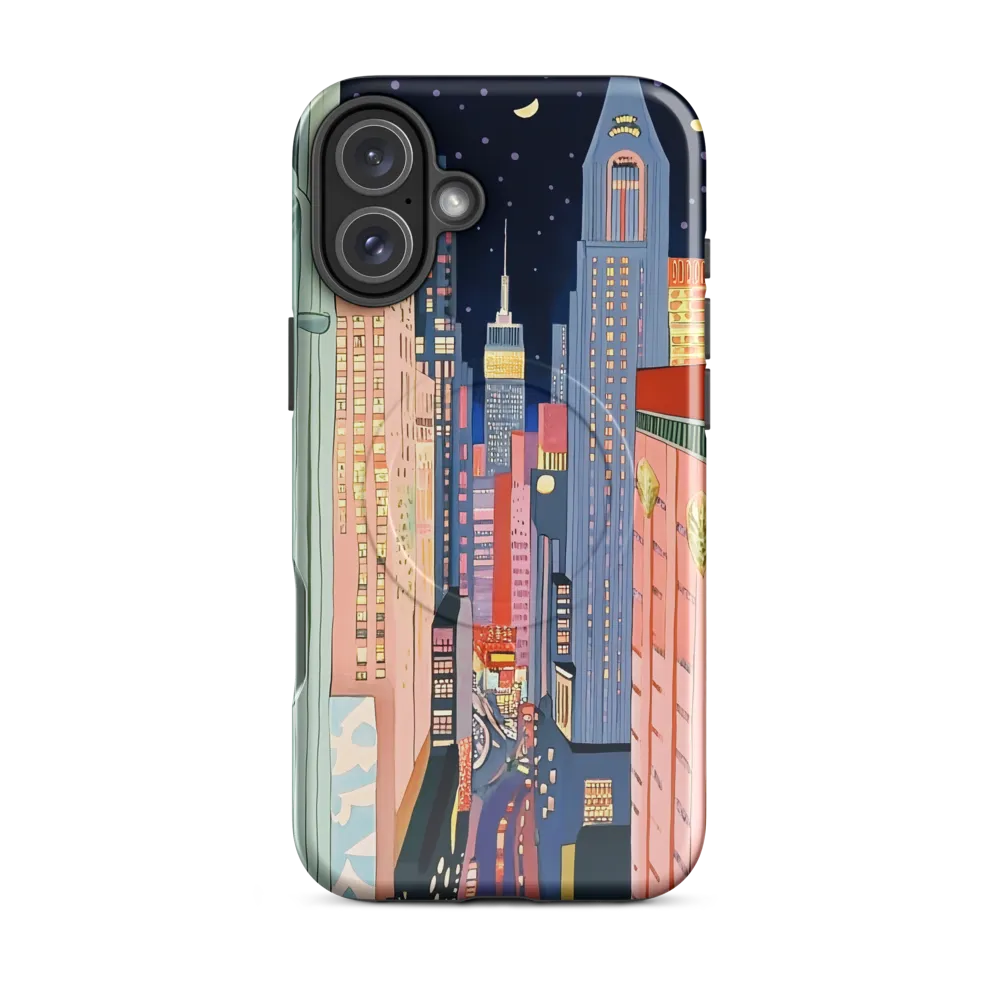 Urban Dreamscape: A Pop Art Night | Phone Case |  16 Plus | MagSafe® Tough Case | Glossy