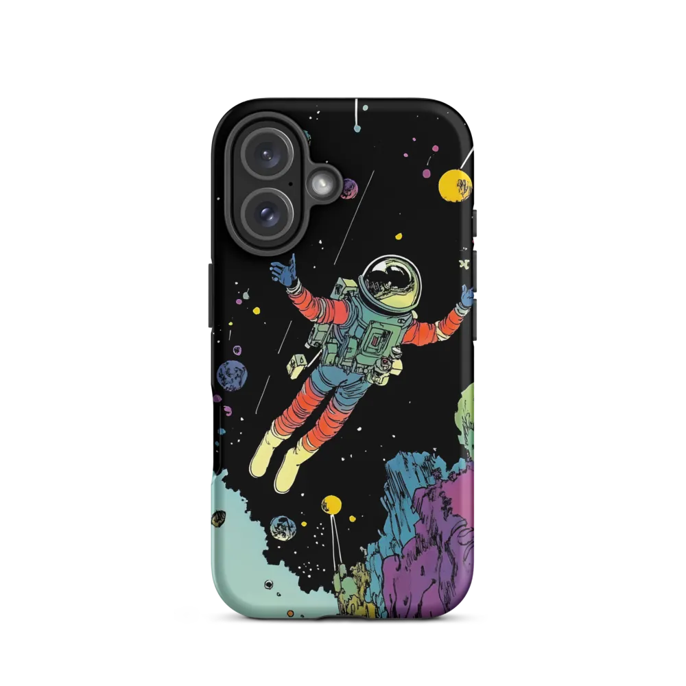 Celestial Voyage: The Astronaut's Journey | Phone Case