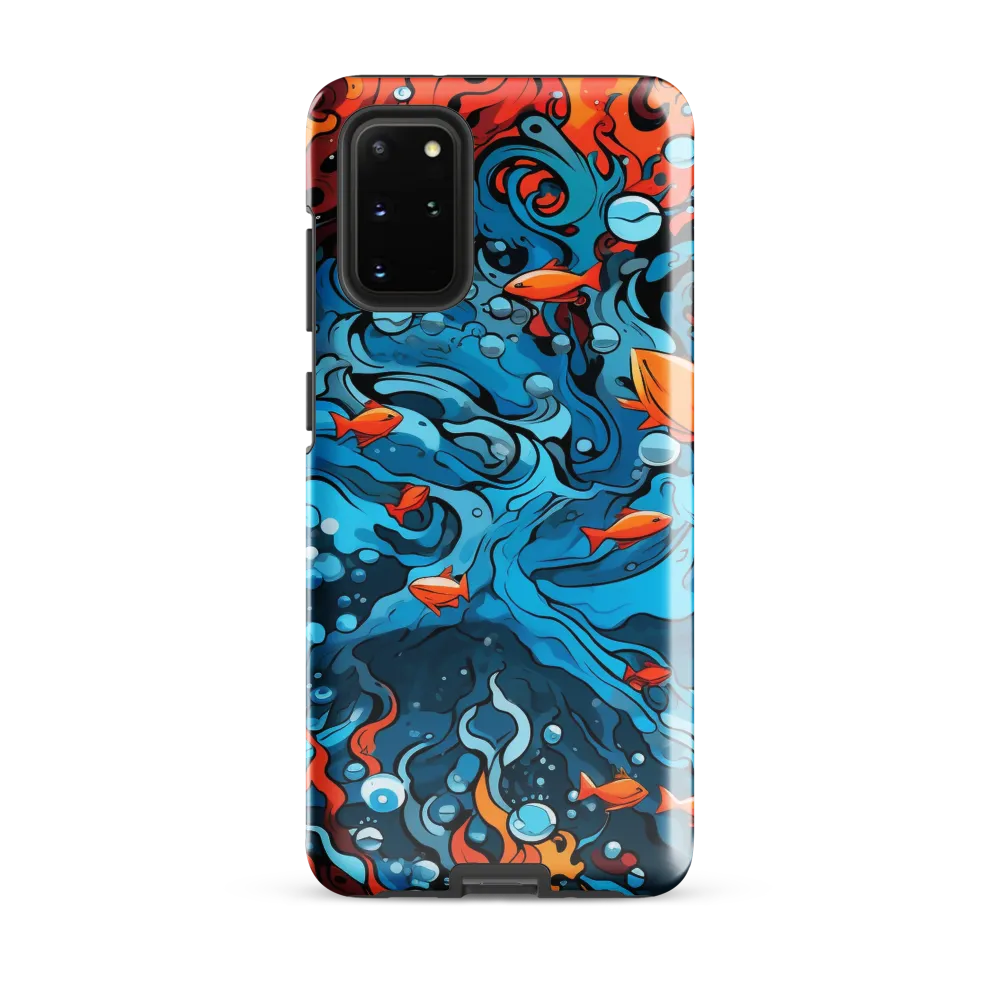 Fluid Harmony: Ocean and Flames