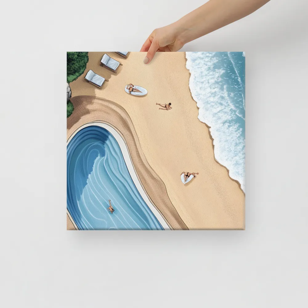 Serenity by the Shore | Canvas | 16″×16″