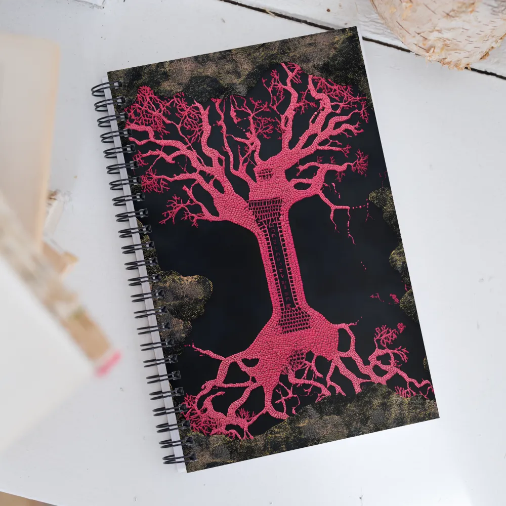 Rooted in Contrast | Spiral Notebook