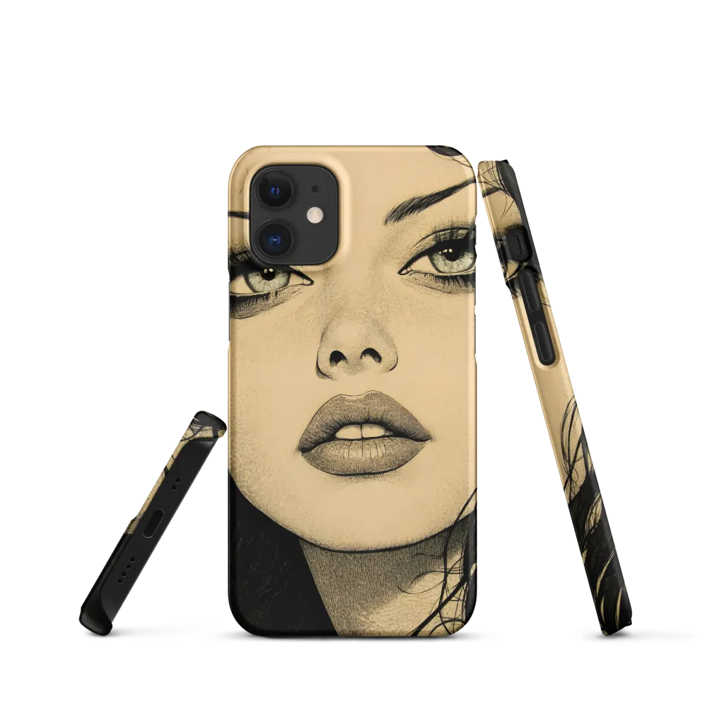Enigmatic Gaze | Phone Case |  12 Mini | Snap Case | Matte