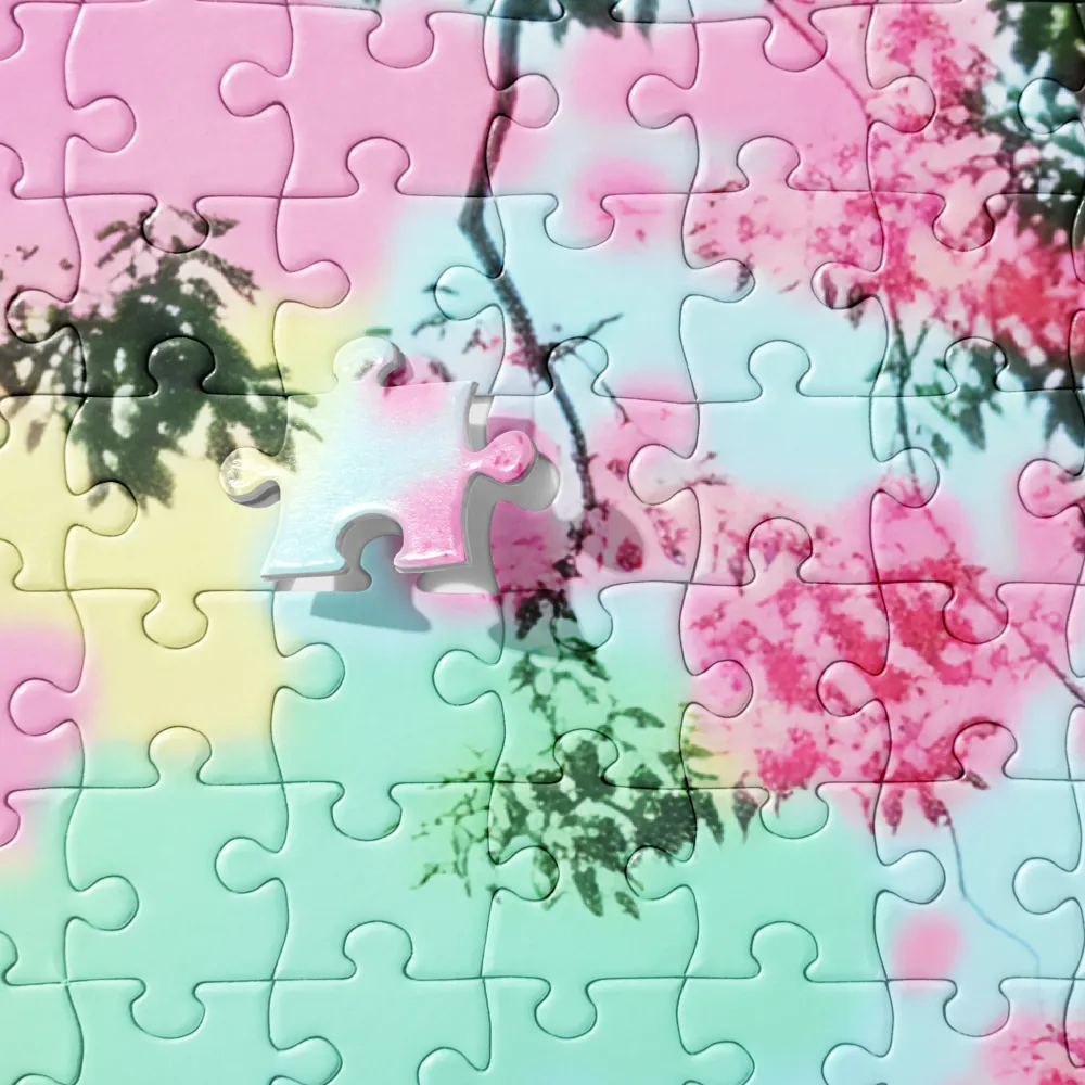 Pastel Dreams: A Surreal Tree Landscape | Jigsaw Puzzle | 252/520 pieces