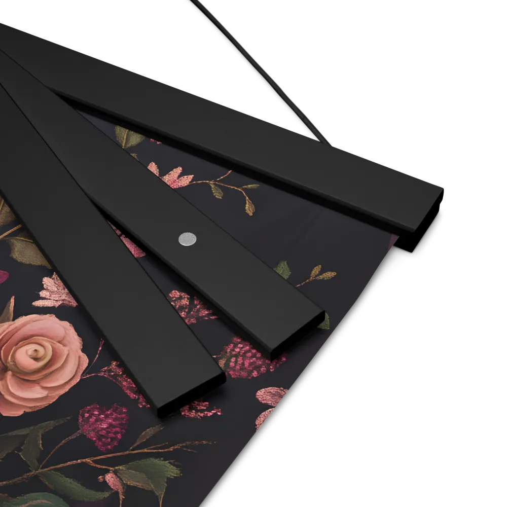 Botanical Elegance | Poster With Black Wood Hanger | 12″×12″