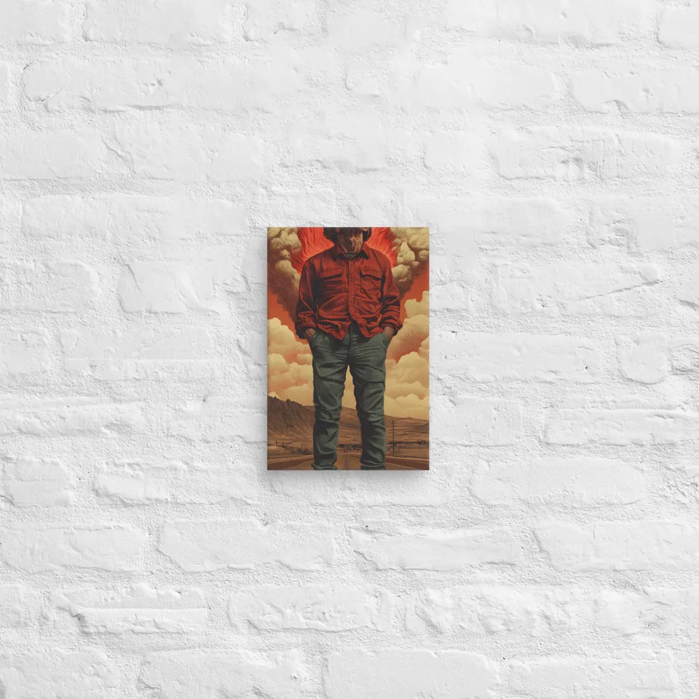 Defiant Spirit in a Surreal Landscape | Canvas | 8″×12″