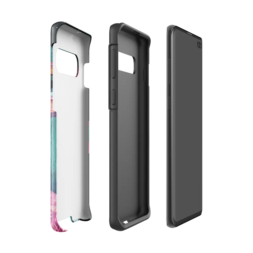 Whimsical Vulture: A Dance of Colors | Phone Case |  S10 | Tough Case | Glossy