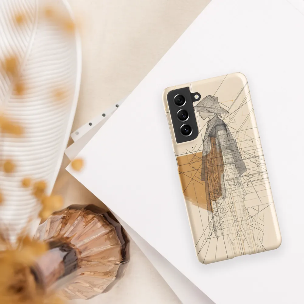 Abstract Profile: A Minimalist Exploration | Phone Case |  S21 | Snap Case | Matte