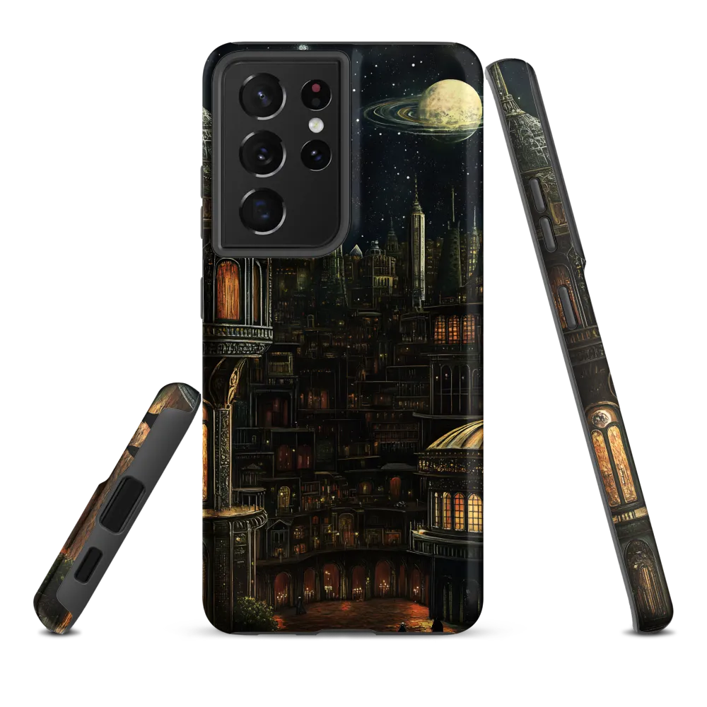 Celestial Enigma: A Surreal Cityscape
