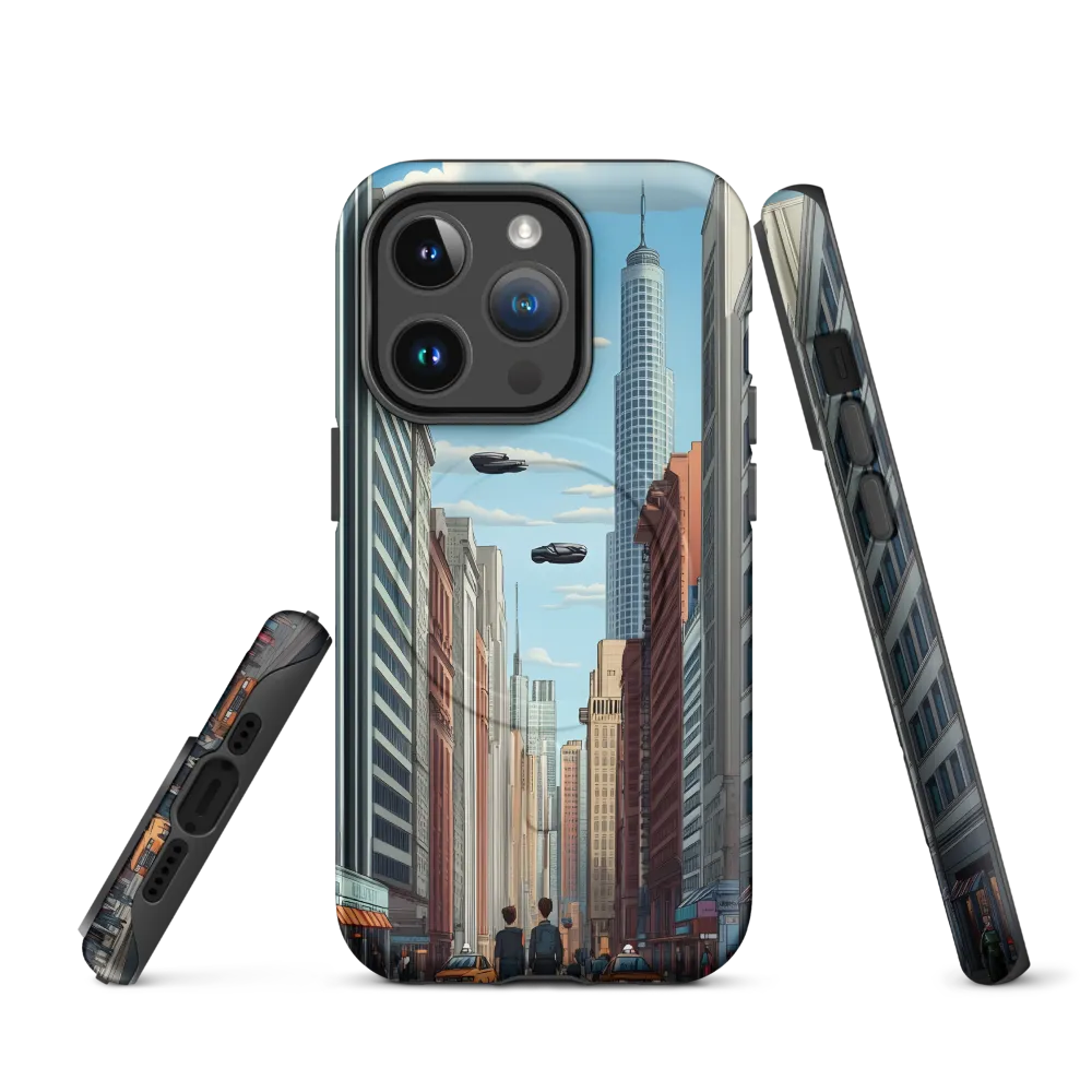 Futuristic Stroll through the Urban Skyline
